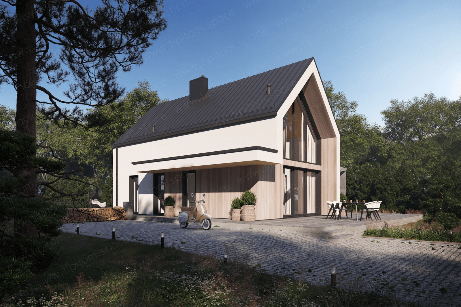Projekt Polny szkielet drewaniany