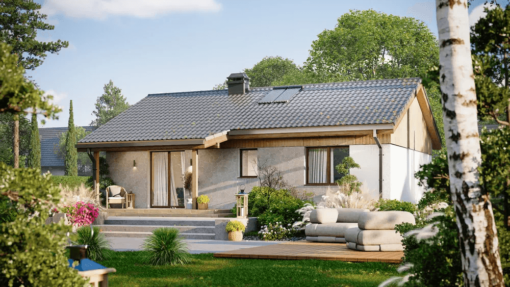 Projekt domu parterowego Z72