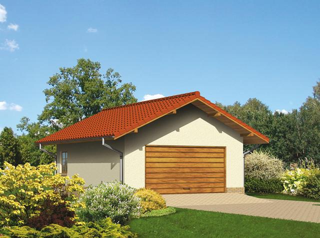 Garaż z pomieszczeniem gospodarczym G14