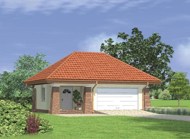 Garaż z pomieszczeniem gospodarczym G34