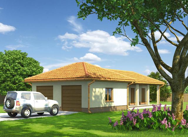 Garaż z pomieszczeniem gospodarczym GC75