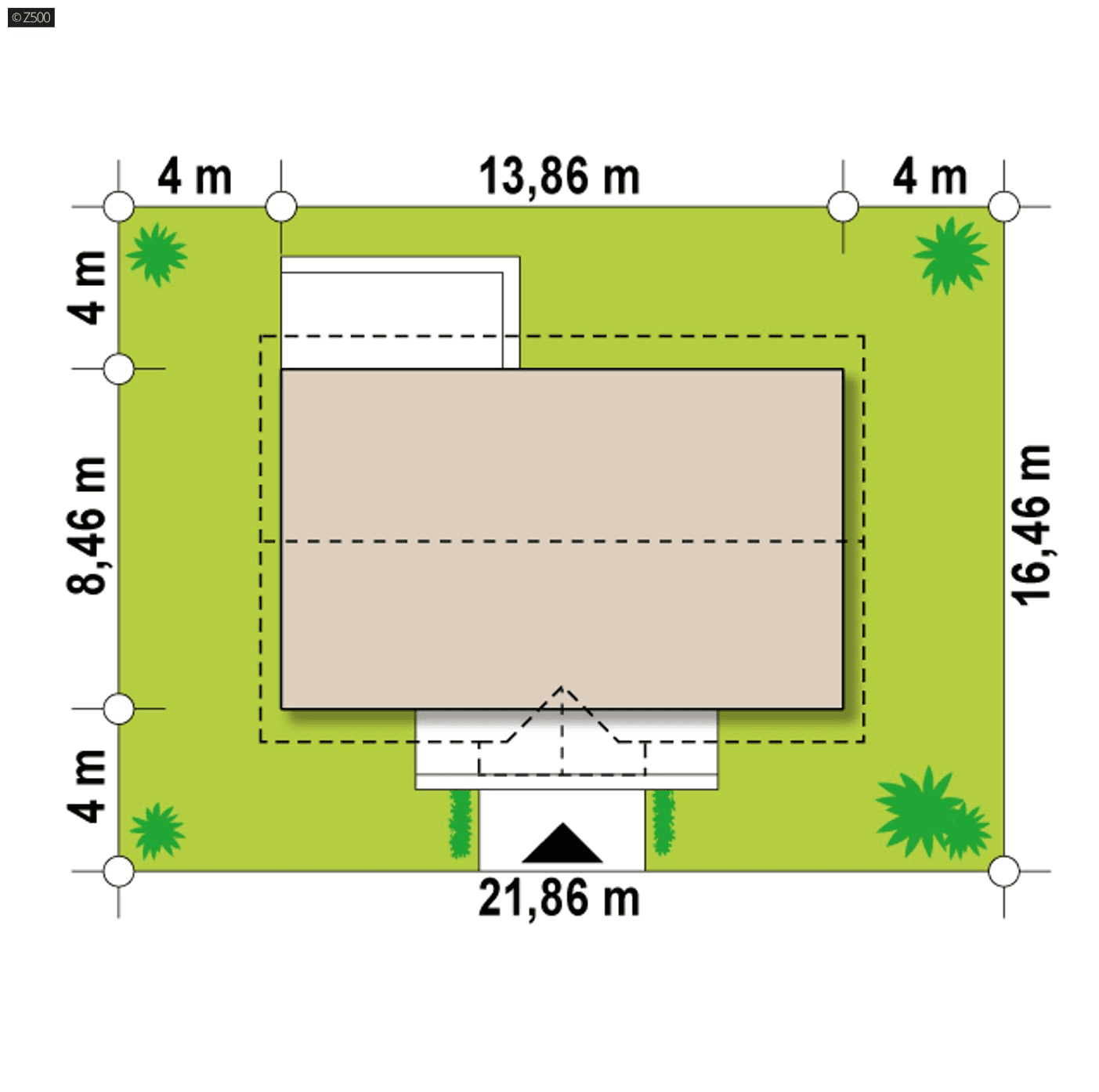 Działka projekt domu Z241