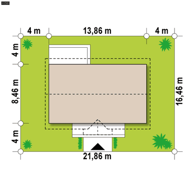 Działka projekt domu Z241