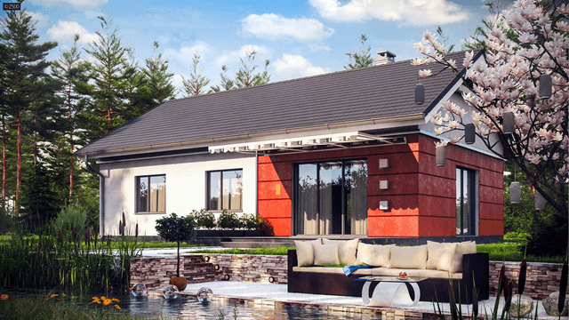 Projekt domu z poddaszem do adaptacji Z241