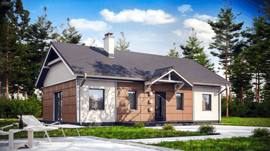 Projekt domu jednorodzinnego Z241 dom z poddaszme do adaptacji