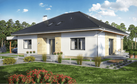 Wizualizacja domu jednorodzinnego Heros 4