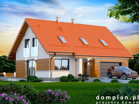 Wizualizacja domu jednorodzinnego Darlena mała