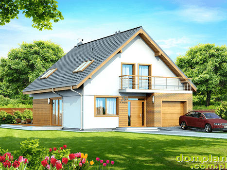 Wizualizacja domu jednorodzinnego Diona Bis