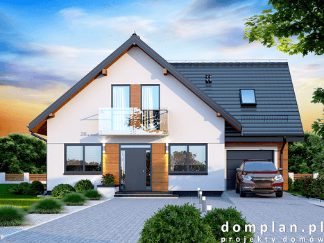 Wizualizacja domu jednorodzinnego Galilea Bis