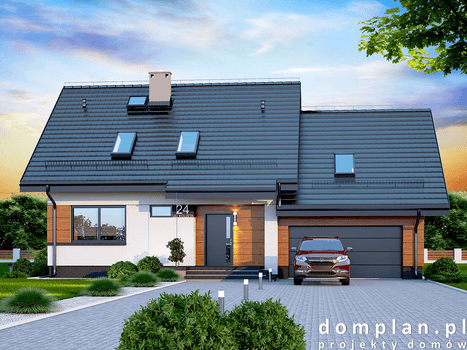 Wizualizacja domu jednorodzinnego Lisandra mała 2M