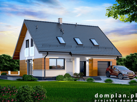 Wizualizacja domu jednorodzinnego Marsala mała
