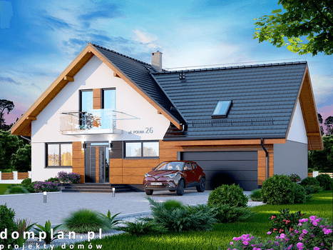Wizualizacja domu jednorodzinnego Alion 2M
