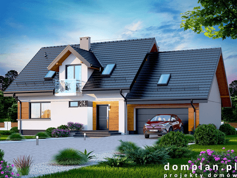Wizualizacja domu jednorodzinnego Torina 2M