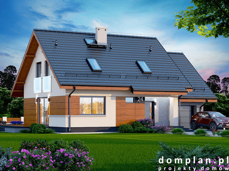 Wizualizacja domu jednorodzinnego Torina Bis