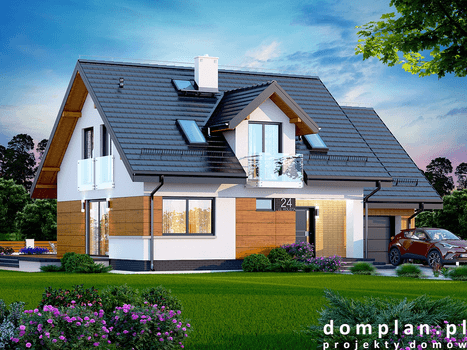 Wizualizacja domu jednorodzinnego Torina mała