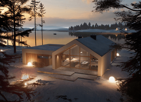 Wizualizacja domu jednorodzinnego New House 714 G2