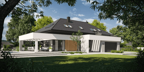 Wizualizacja domu jednorodzinnego New House 707