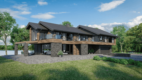 Wizualizacja domu jednorodzinnego New House 721