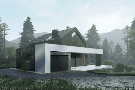 Wizualizacja domu jednorodzinnego New House 756 G1