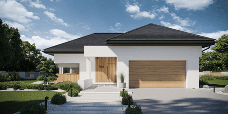Wizualizacja domu jednorodzinnego New House 708