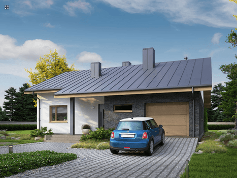 Widok na projekt domu Eco 32