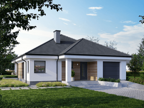 Projekt domu Eco 33 wizualizacja fornotwa