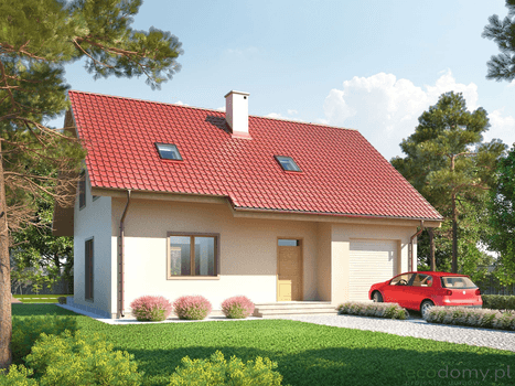 Wizualizacja projekt domu Eco 01