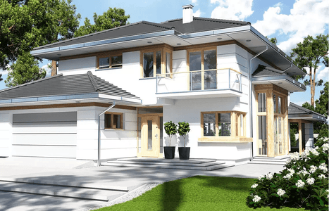 Wizualizacja projektu domu Carmen Magdalena Optima A