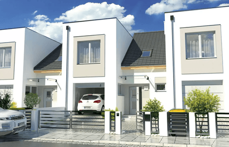 Wizualizacja projektu domu Andrzej 3 segmenty