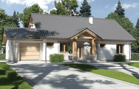 Wizualizacja domu jednorodzinnego Anita Nova A Plus
