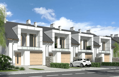 Wizualizacja domu jednorodzinnego Diana 2 bliźniak