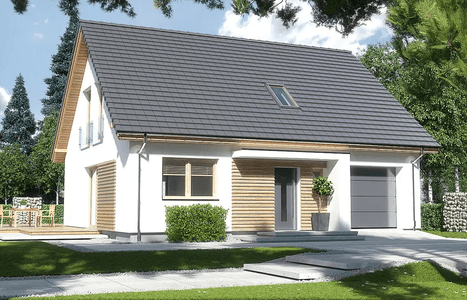 Wizualizacja domu jednorodzinnego Harmonia Nova A wersja Ytong