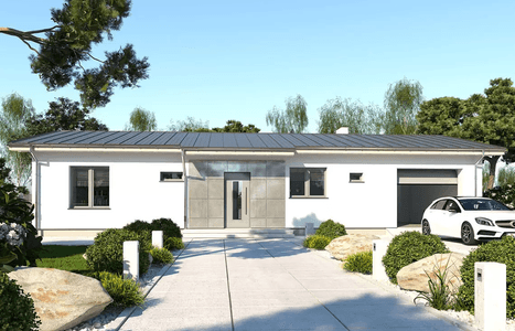 Wizualizacja domu jednorodzinnego Nina D Plus