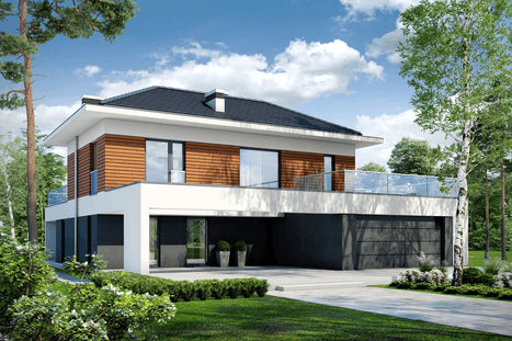 Wizualizacja projektu domu ALTERNATYWNY D35