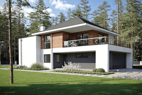 Projekt domu Piętrowego Dynamiczny D22 wariant I