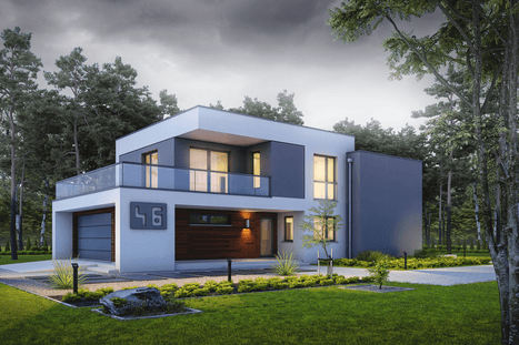 Wizualizacja projektu domu Wyrazisty D46