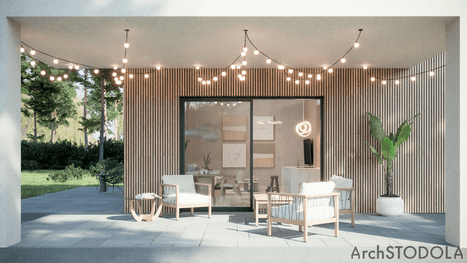 projekt domu Nowoczesna Nasza Stodoła bez garażu - taras