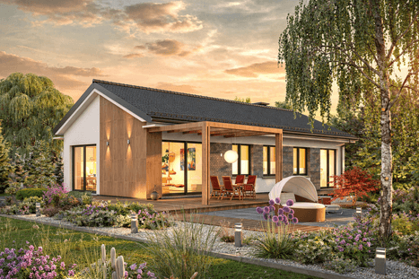 Parterowy dom z 4 pokojami Domidea 12 w2