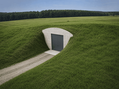 projekt typowy miejsce ukrycia GARAŻ schron bunkier MDS miejsce doraźnego schronienia Eco Wind Project