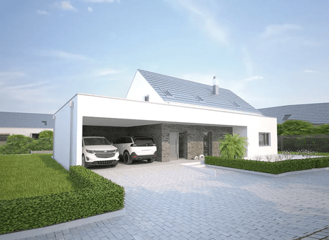 Projekt domu EC397 Nieszablonowy - front